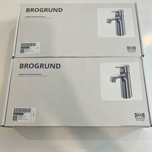 IKEA BROGRUND Chrome Faucet Set